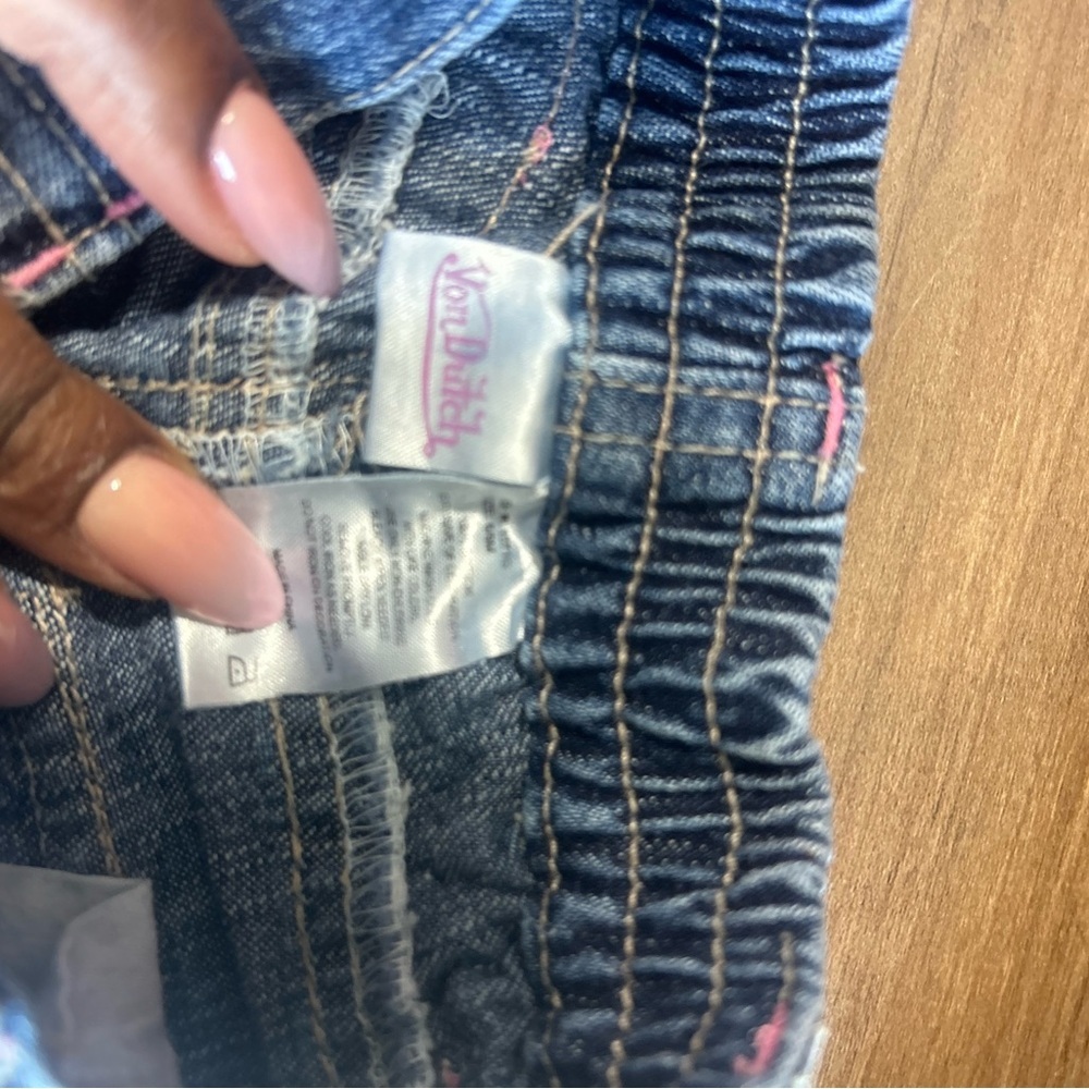Blue Denim Jeans with Floral Embroidery - Picture 4 of 4